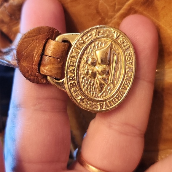 Brahmin Mustard Yellow Leather Hobo - Picture 8 of 10